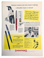 Sheaffer's Skripsert, accessories, Life Magazine, August 17, 1959