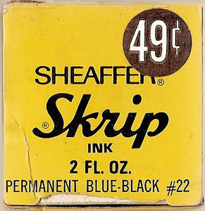 Ink Bottle, Sheaffer Scrip, Blue-Black