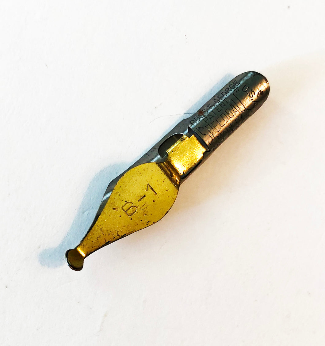 Vintage Dip pens & nibs, Speedball , box 3 nibs B-1