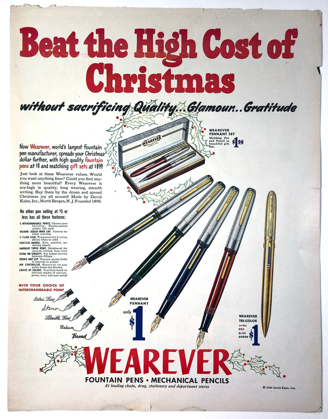 Wearever Christmas, copr. 1950