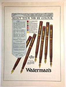 Waterman's Ripple The colour band inlay, MacLean's Magazine, September 15, 1927